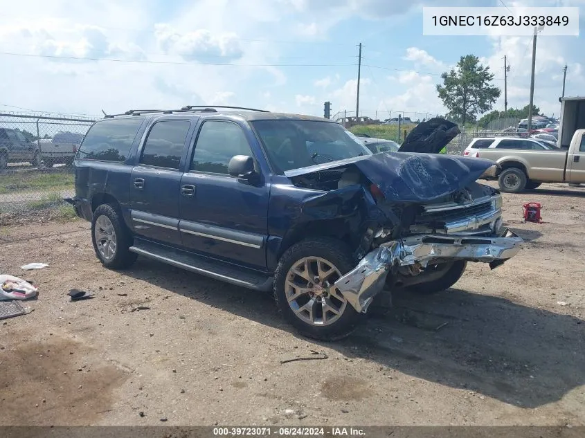 2003 Chevrolet Suburban 1500 Ls VIN: 1GNEC16Z63J333849 Lot: 39723071