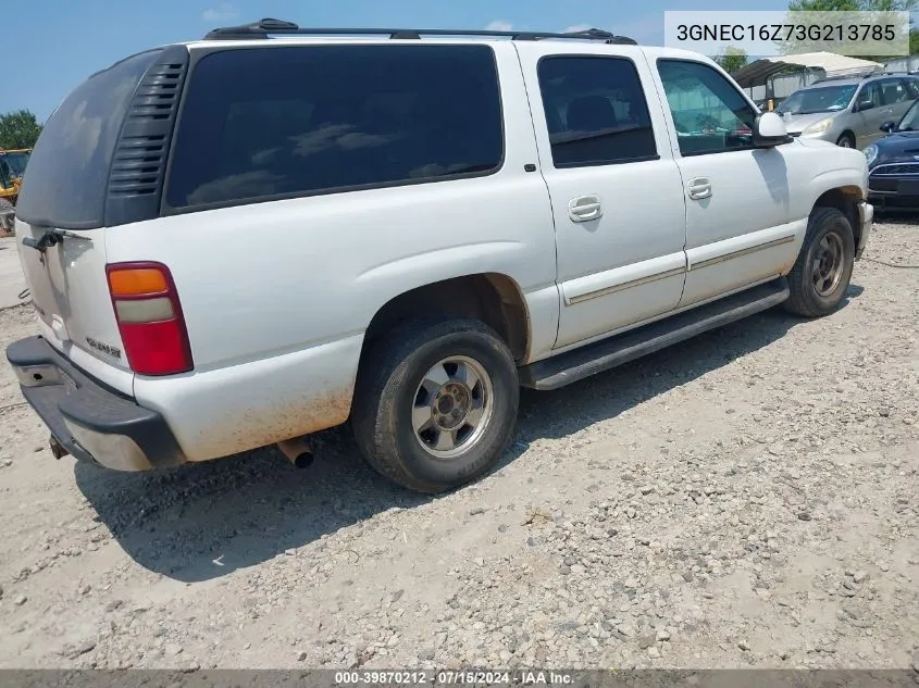 3GNEC16Z73G213785 2003 Chevrolet Suburban 1500 Lt