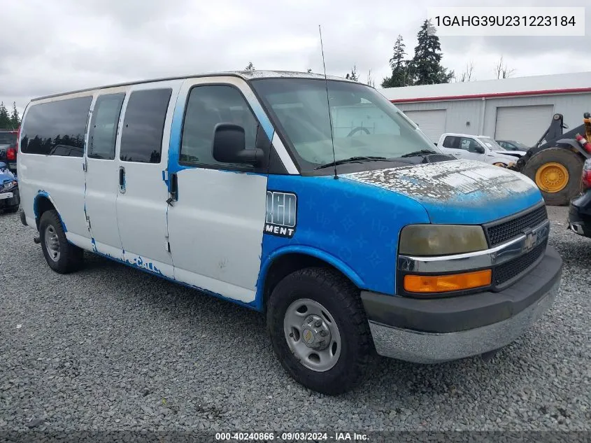 2003 Chevrolet Express VIN: 1GAHG39U231223184 Lot: 40240866