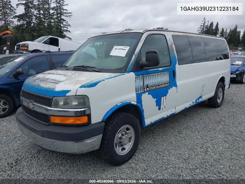 2003 Chevrolet Express VIN: 1GAHG39U231223184 Lot: 40240866