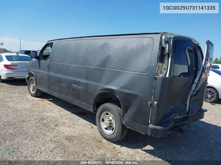 2003 Chevrolet Express VIN: 1GCGG29U731141335 Lot: 40288372