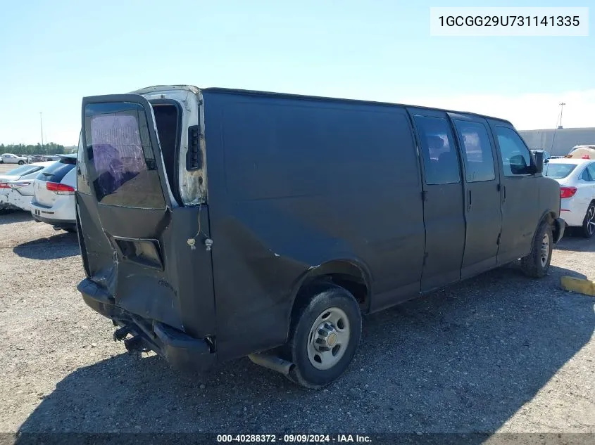 2003 Chevrolet Express VIN: 1GCGG29U731141335 Lot: 40288372