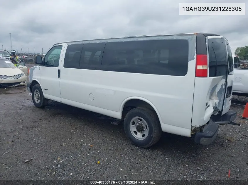 2003 Chevrolet Express VIN: 1GAHG39U231228305 Lot: 40330176