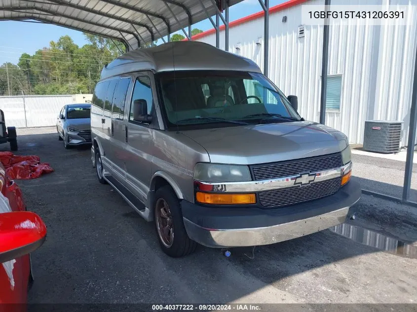 2003 Chevrolet Express Upfitter VIN: 1GBFG15T431206391 Lot: 40377222