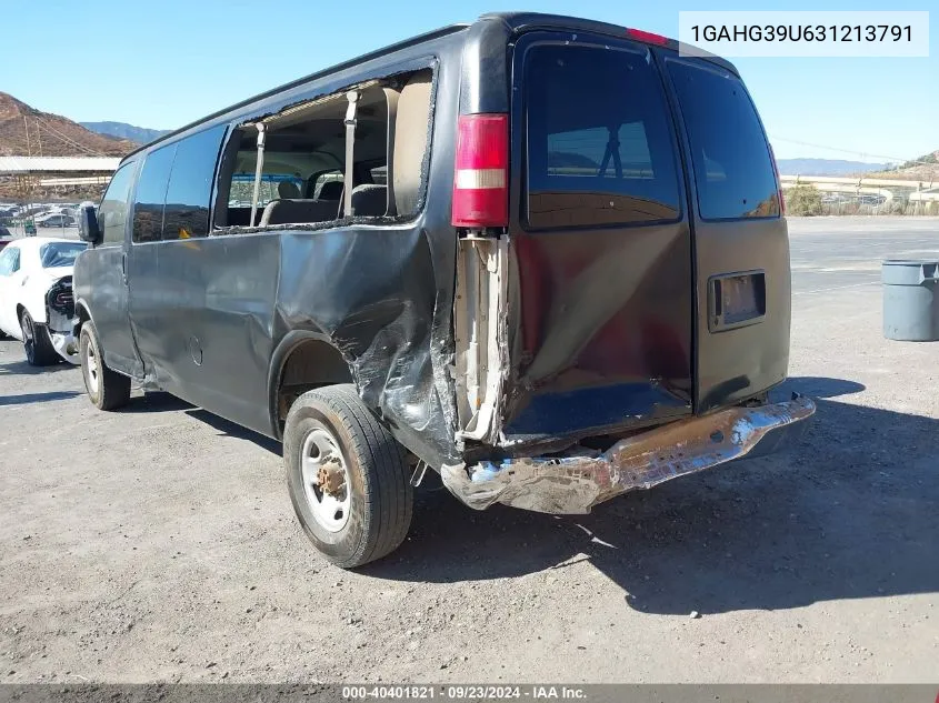 2003 Chevrolet Express VIN: 1GAHG39U631213791 Lot: 40401821