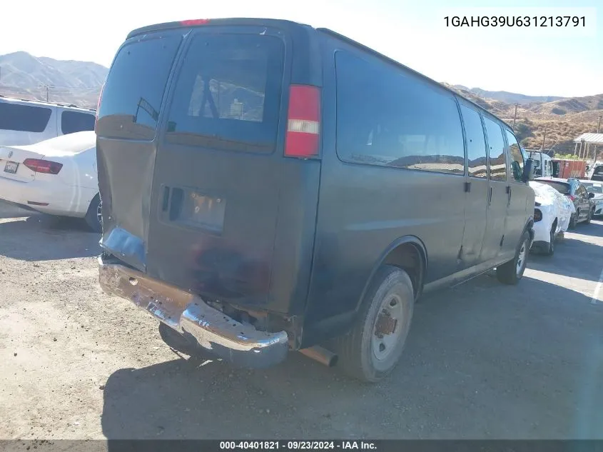 2003 Chevrolet Express VIN: 1GAHG39U631213791 Lot: 40401821