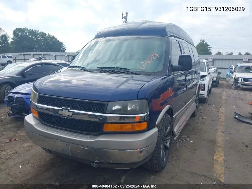 2003 Chevrolet Express Upfitter VIN: 1GBFG15T931206029 Lot: 40404152