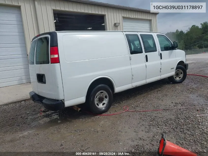 2003 Chevrolet Express VIN: 1GCHG39U031178897 Lot: 40435161