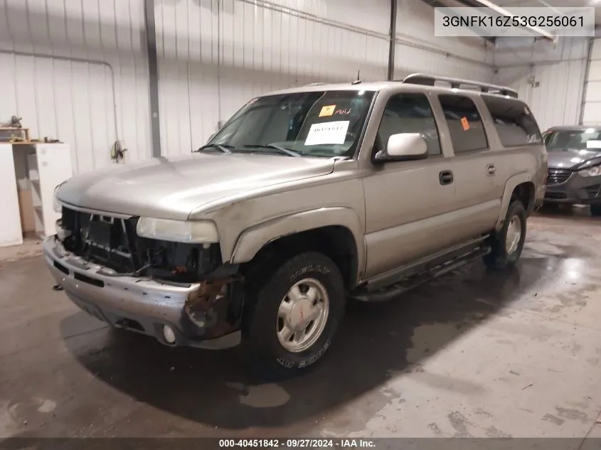 2003 Chevrolet Suburban 1500 Z71 VIN: 3GNFK16Z53G256061 Lot: 40451842