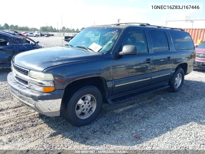 2003 Chevrolet Suburban 1500 Lt VIN: 1GNEC16Z83J167446 Lot: 40551667