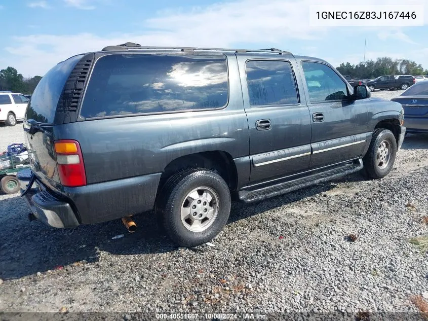 2003 Chevrolet Suburban 1500 Lt VIN: 1GNEC16Z83J167446 Lot: 40551667