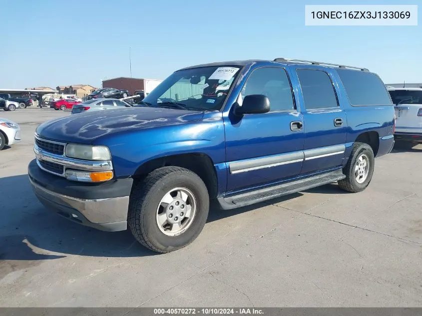 2003 Chevrolet Suburban 1500 Ls VIN: 1GNEC16ZX3J133069 Lot: 40570272