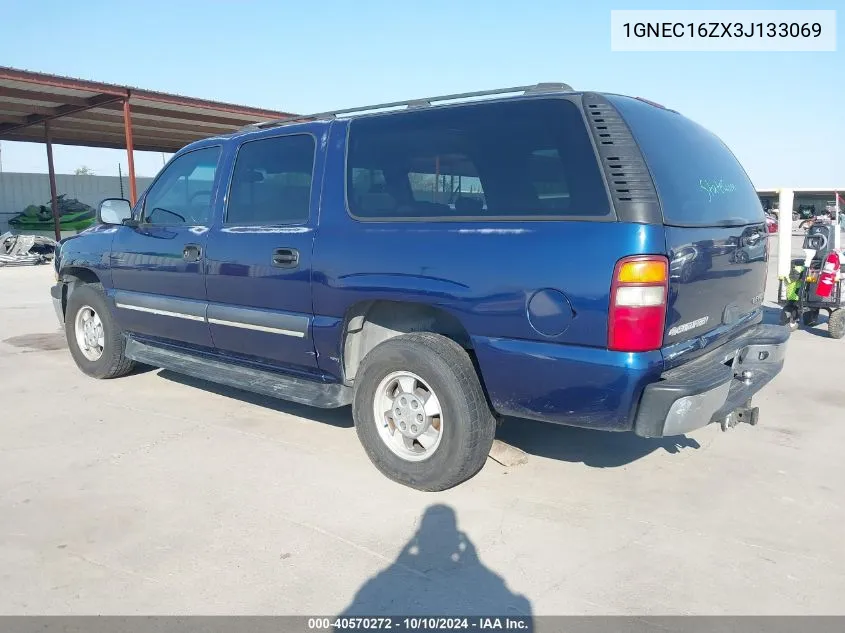 2003 Chevrolet Suburban 1500 Ls VIN: 1GNEC16ZX3J133069 Lot: 40570272