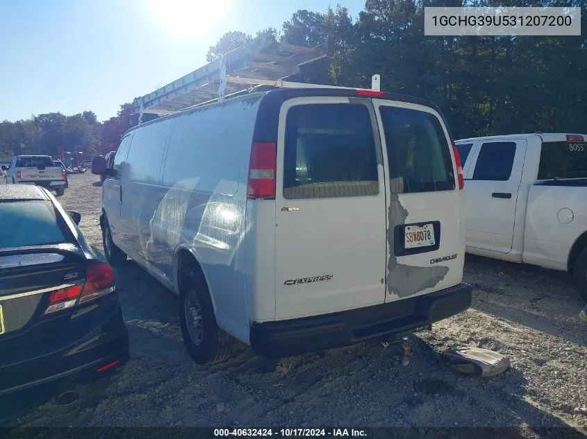 2003 Chevrolet Express VIN: 1GCHG39U531207200 Lot: 40632424