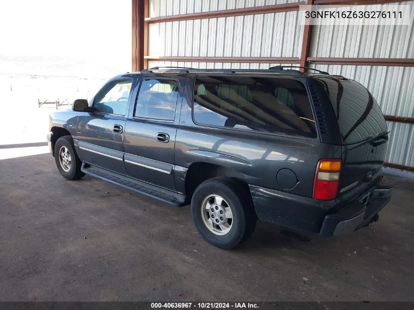 2003 Chevrolet Suburban 1500 Lt VIN: 3GNFK16Z63G276111 Lot: 40636967