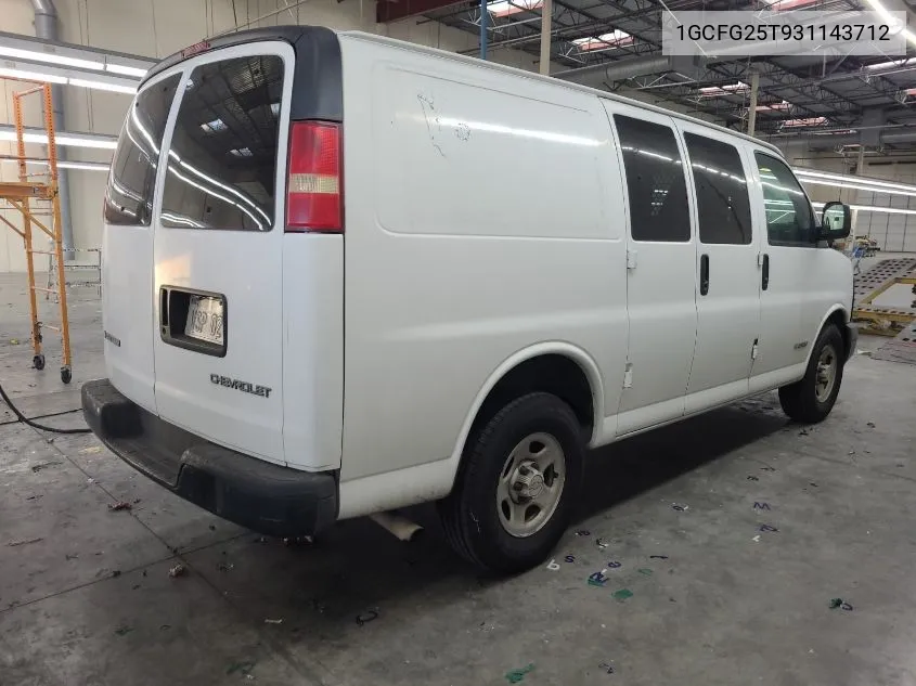 1GCFG25T931143712 2003 Chevrolet Express