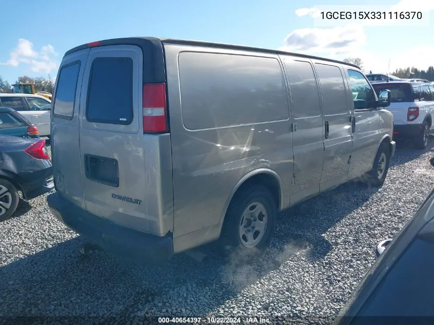 1GCEG15X331116370 2003 Chevrolet Express