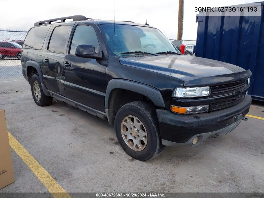 2003 Chevrolet Suburban 1500 Z71 VIN: 3GNFK16Z73G161193 Lot: 40672683