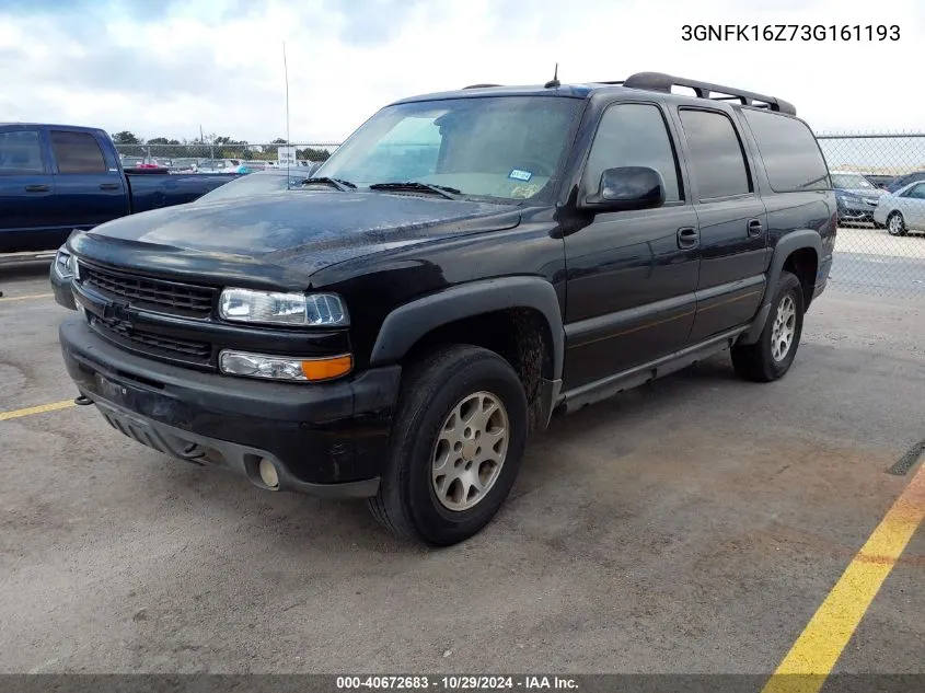 2003 Chevrolet Suburban 1500 Z71 VIN: 3GNFK16Z73G161193 Lot: 40672683