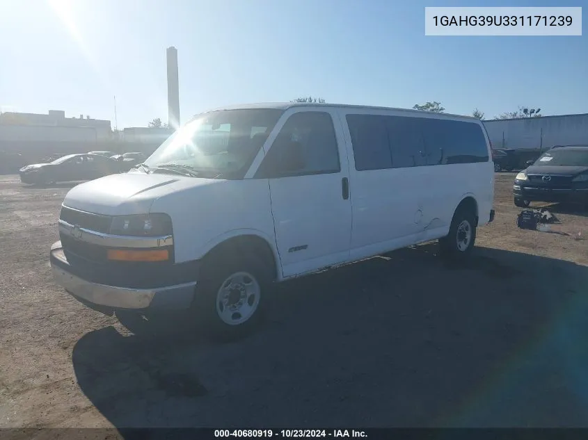 2003 Chevrolet Express VIN: 1GAHG39U331171239 Lot: 40680919