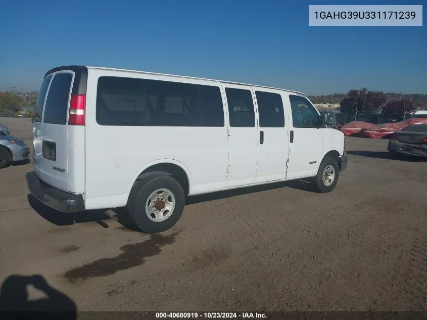 2003 Chevrolet Express VIN: 1GAHG39U331171239 Lot: 40680919