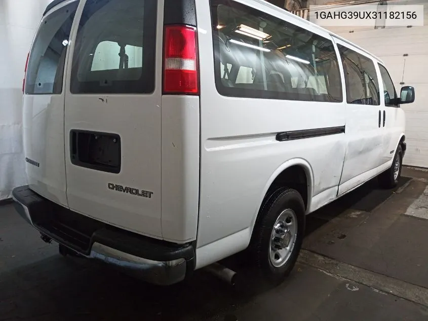 2003 Chevrolet Express G3500 VIN: 1GAHG39UX31182156 Lot: 40856143