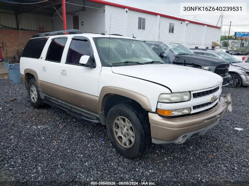 2004 Chevrolet Suburban 1500 Z71 VIN: 3GNFK16Z64G239531 Lot: 39548526