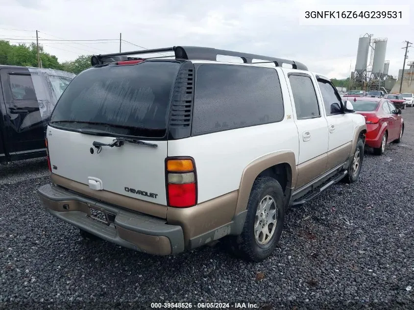 2004 Chevrolet Suburban 1500 Z71 VIN: 3GNFK16Z64G239531 Lot: 39548526