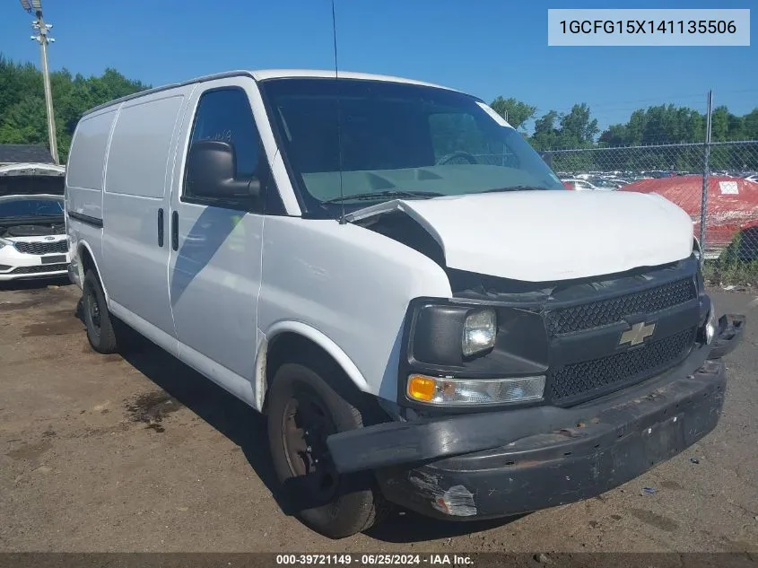 2004 Chevrolet Express VIN: 1GCFG15X141135506 Lot: 39721149