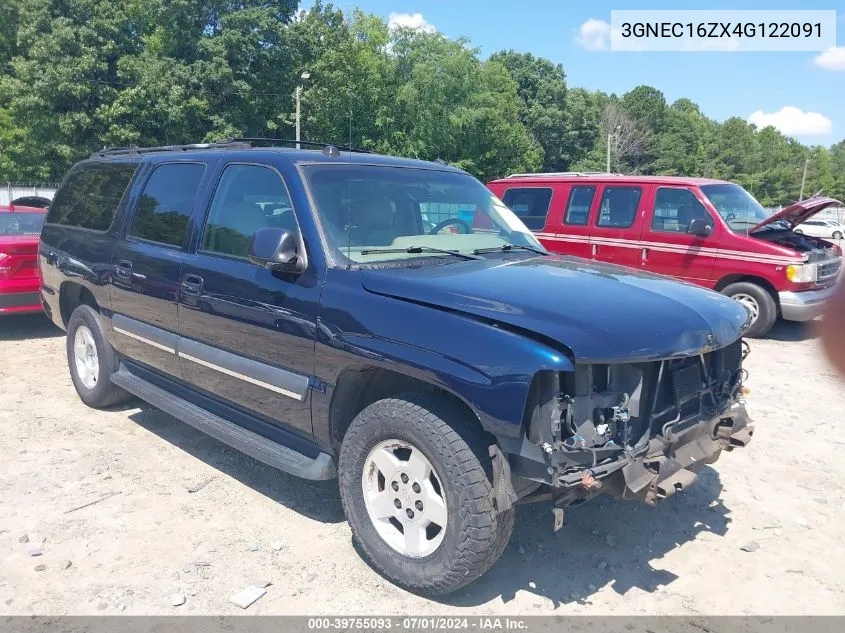 2004 Chevrolet Suburban 1500 Lt VIN: 3GNEC16ZX4G122091 Lot: 39755093