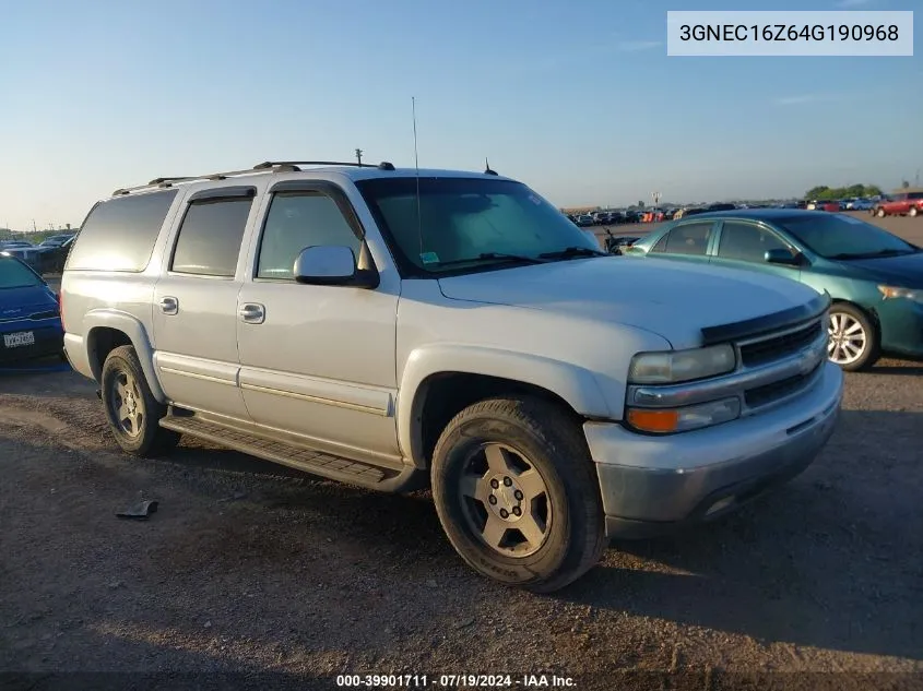 2004 Chevrolet Suburban 1500 Lt VIN: 3GNEC16Z64G190968 Lot: 39901711