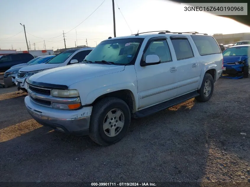 2004 Chevrolet Suburban 1500 Lt VIN: 3GNEC16Z64G190968 Lot: 39901711