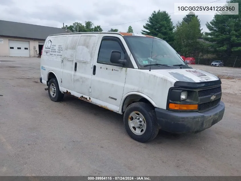 2004 Chevrolet Express VIN: 1GCGG25V341228360 Lot: 39954115