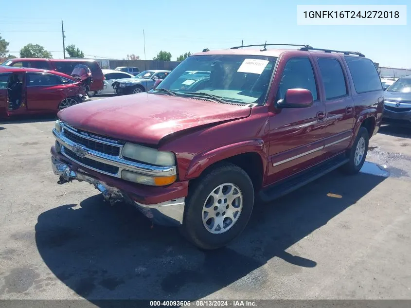 2004 Chevrolet Suburban 1500 Lt VIN: 1GNFK16T24J272018 Lot: 40093605