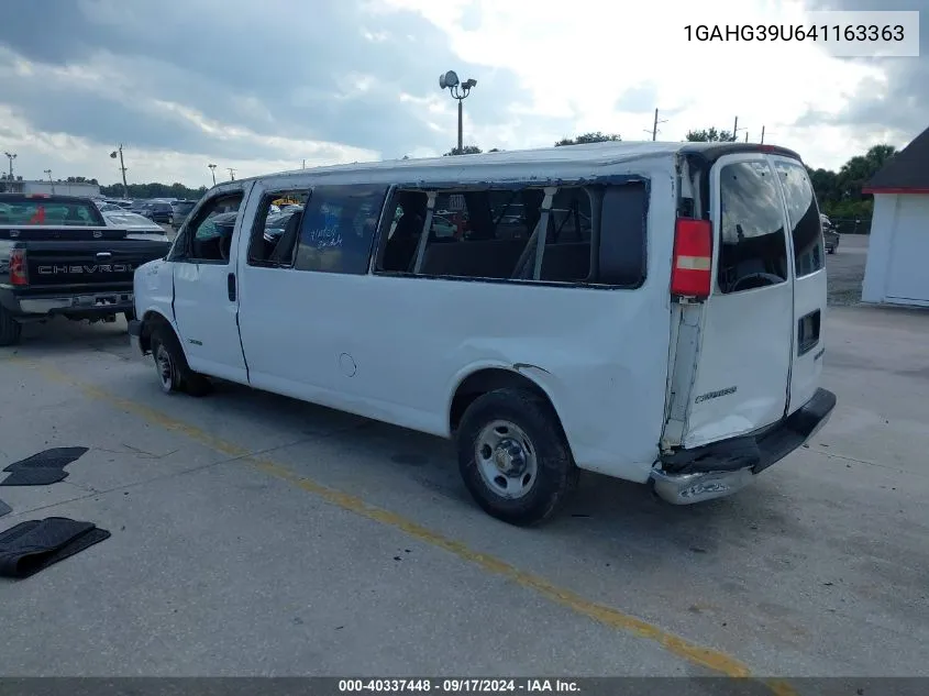 2004 Chevrolet Express VIN: 1GAHG39U641163363 Lot: 40337448