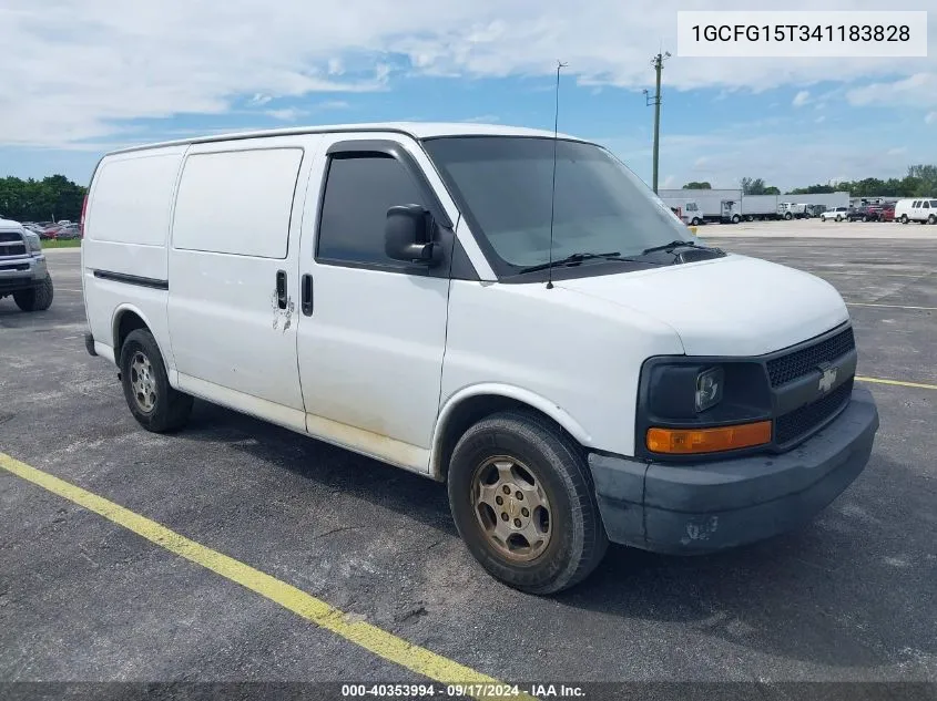 2004 Chevrolet Express VIN: 1GCFG15T341183828 Lot: 40353994