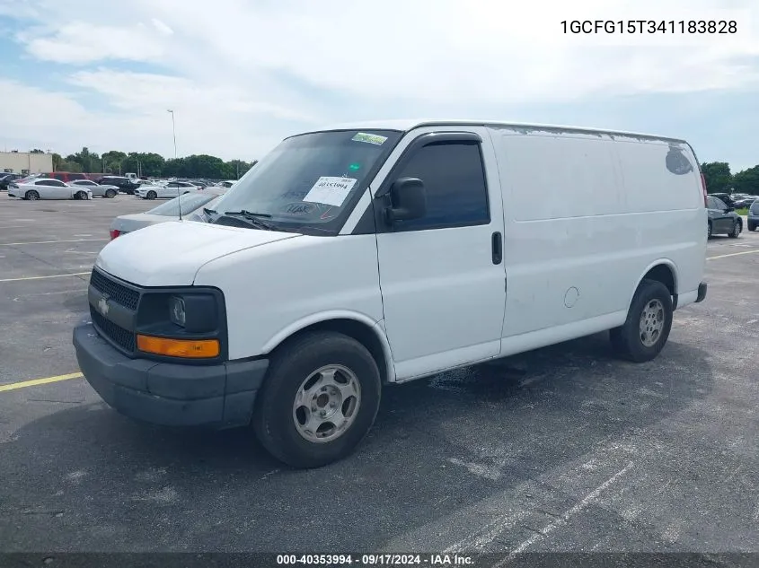 2004 Chevrolet Express VIN: 1GCFG15T341183828 Lot: 40353994