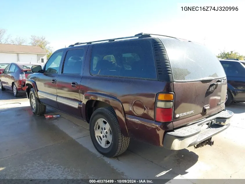 2004 Chevrolet Suburban 1500 Lt VIN: 1GNEC16Z74J320996 Lot: 40375499