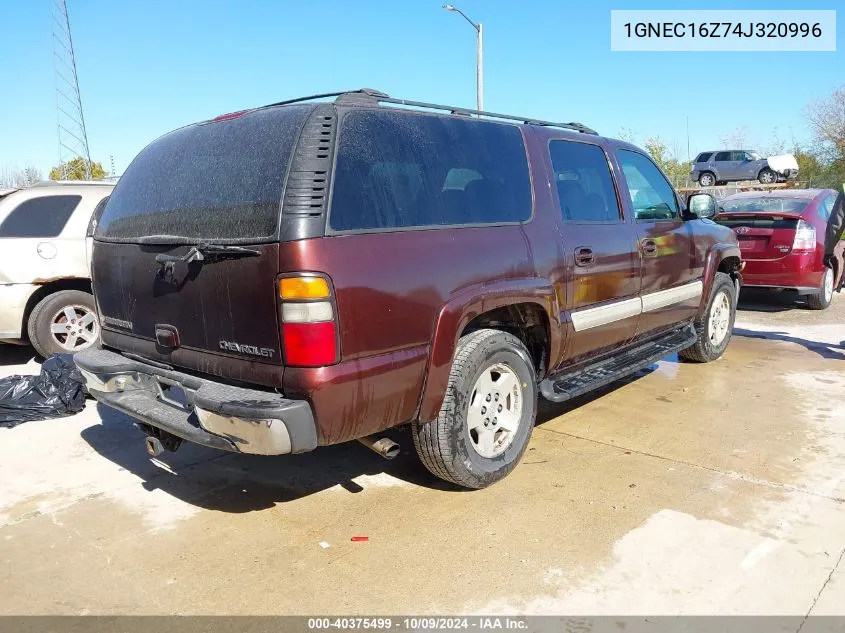 2004 Chevrolet Suburban 1500 Lt VIN: 1GNEC16Z74J320996 Lot: 40375499