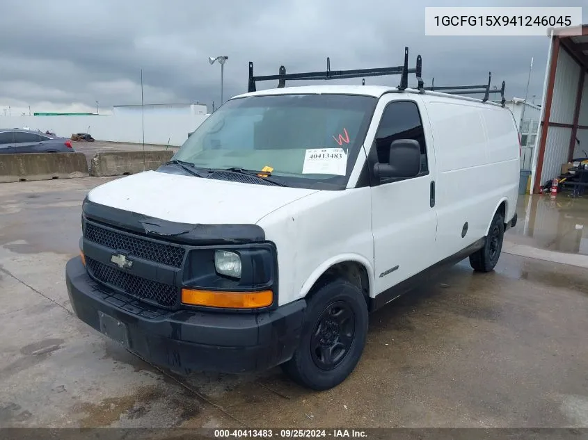 2004 Chevrolet Express VIN: 1GCFG15X941246045 Lot: 40413483