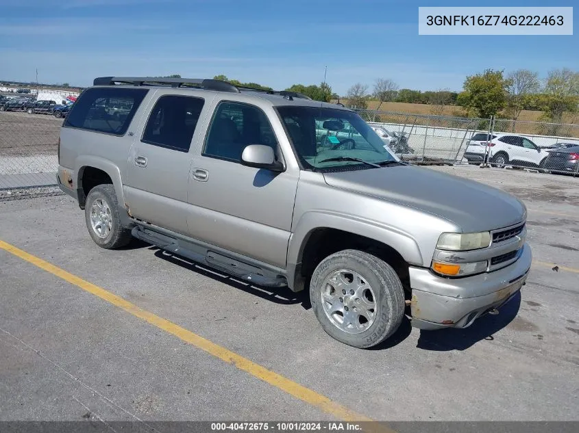 2004 Chevrolet Suburban 1500 Z71 VIN: 3GNFK16Z74G222463 Lot: 40472675