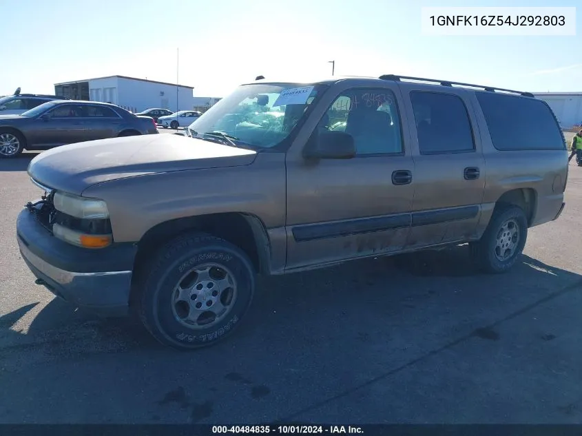 2004 Chevrolet Suburban 1500 K1500 VIN: 1GNFK16Z54J292803 Lot: 40484835