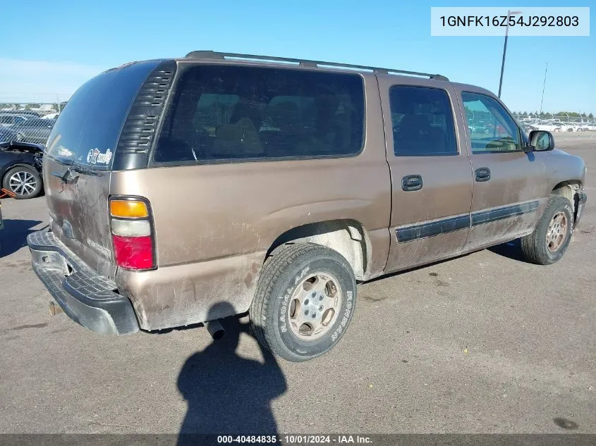 2004 Chevrolet Suburban 1500 K1500 VIN: 1GNFK16Z54J292803 Lot: 40484835