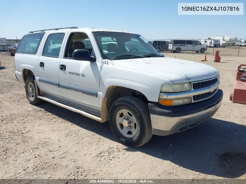 2004 Chevrolet Suburban 1500 Ls VIN: 1GNEC16ZX4J107816 Lot: 40496903