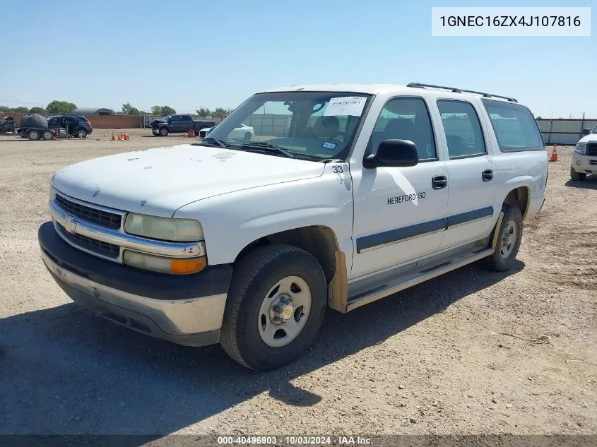 1GNEC16ZX4J107816 2004 Chevrolet Suburban 1500 Ls