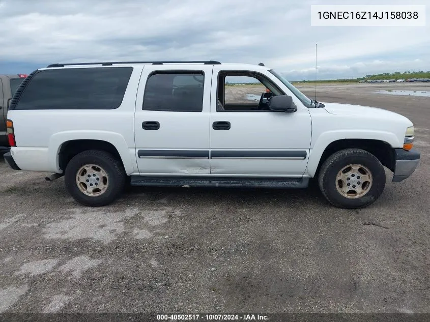 2004 Chevrolet Suburban 1500 Ls VIN: 1GNEC16Z14J158038 Lot: 40502517