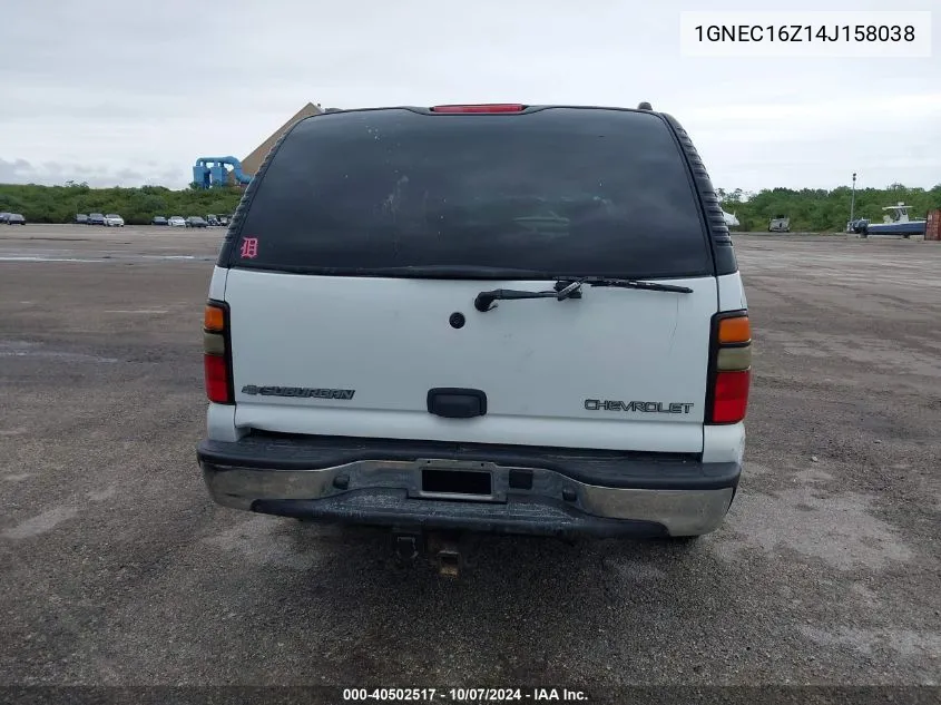 2004 Chevrolet Suburban 1500 Ls VIN: 1GNEC16Z14J158038 Lot: 40502517