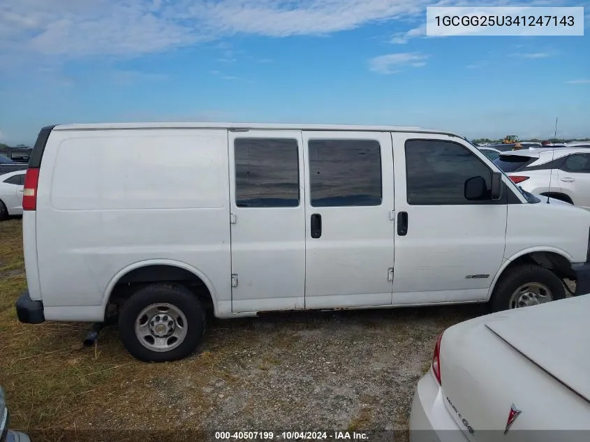 2004 Chevrolet Express VIN: 1GCGG25U341247143 Lot: 40507199