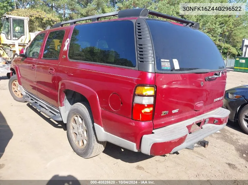 2004 Chevrolet Suburban 1500 Z71 VIN: 3GNFK16Z44G296522 Lot: 40528620