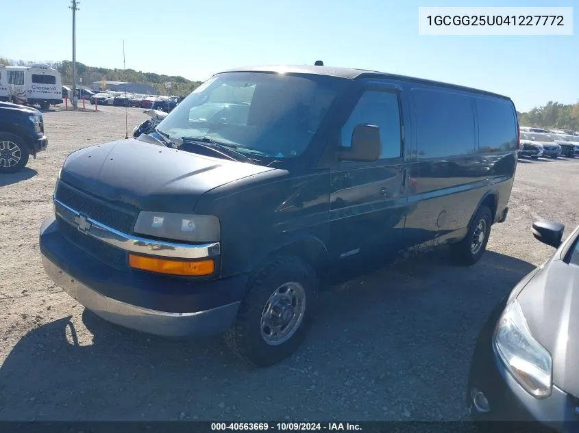 2004 Chevrolet Express VIN: 1GCGG25U041227772 Lot: 40563669